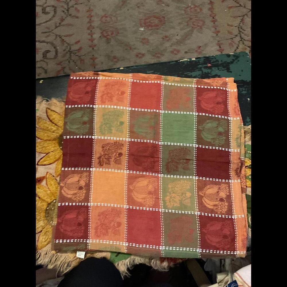 Beautiful Multicolored Vintage Cotton Napkins Set of (4)